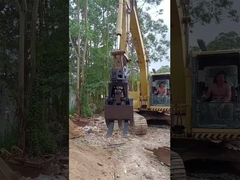 เครื่องขุดกวางลิน พร้อมเครื่องจับหิน/ไม้