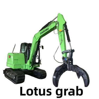 ไฮดรอลิก Lotus Excavator Grabber งานหนักสําหรับหินขยะ