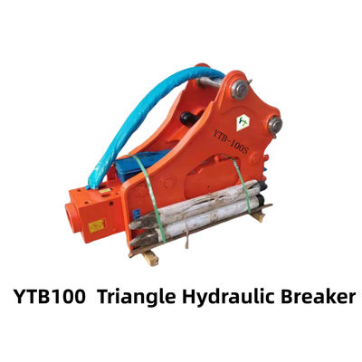 YTB100 ไฮดรอลิกบราคเกอร์ มือถือ ด้านชนิดสามเหลี่ยม ประเภท 100 Chisel สําหรับ 10-16 ตัน