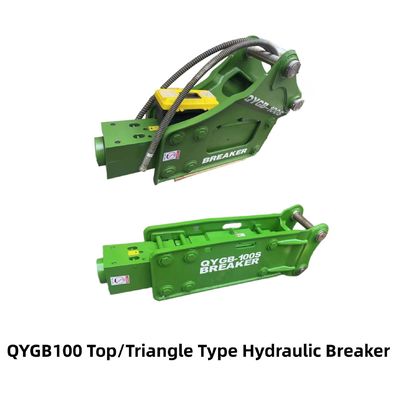 ประเภทสูงสุด / สามเหลี่ยม ไฮดรอลิก Breaker Hammer QYGB100 100 Chisel สําหรับ 10-16 ตัน